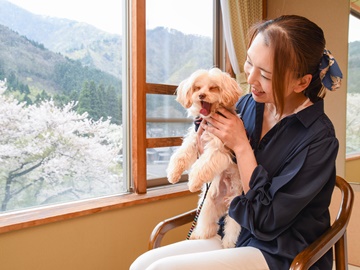 *【客室/わんちゃん同伴】小型犬～大型犬までご宿泊OK！愛犬と一緒に楽しい休日をお過ごしください