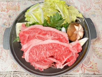 *[夕食一例／信州牛プラン]リンゴで育った信州牛のすき焼き！肉質柔らかで旨味が豊富♪